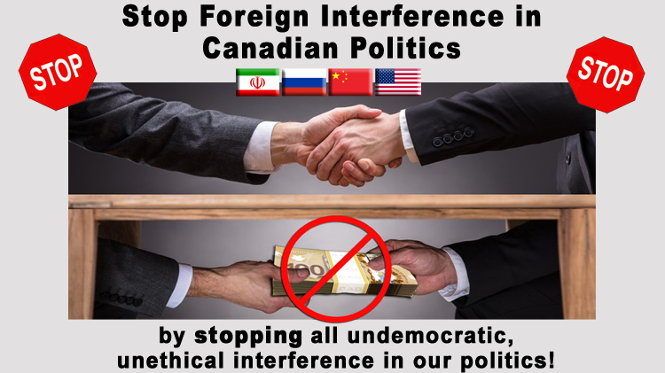 Stop Foreign Interference in Canadian Politics Campaign